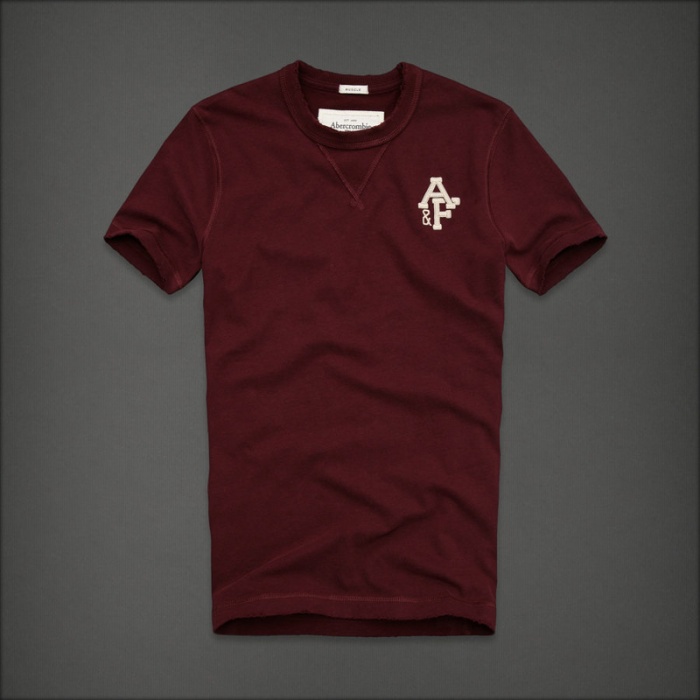 Abercrombie Fitch Hombres De Cuello Redondo Corto Remera AF5280